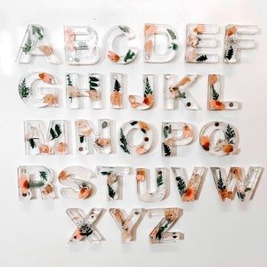 🌸 Handmade alphabet magnets!! 🌸